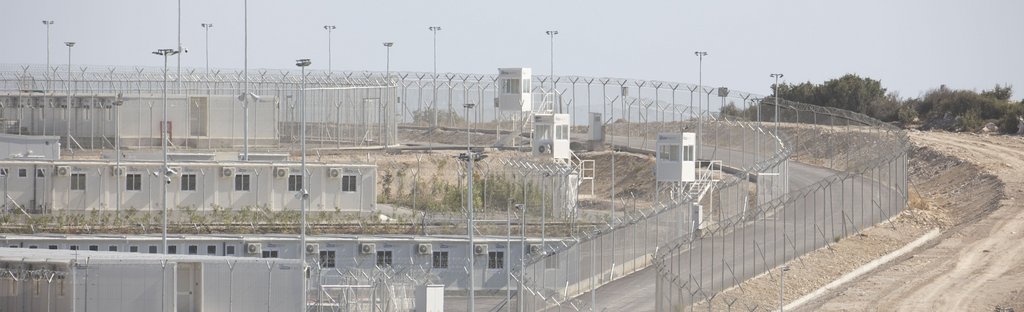 Das neue Camp für Geflüchtete auf der griechischen Insel Samos. 
